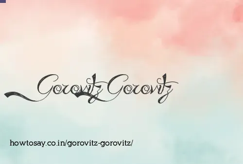Gorovitz Gorovitz