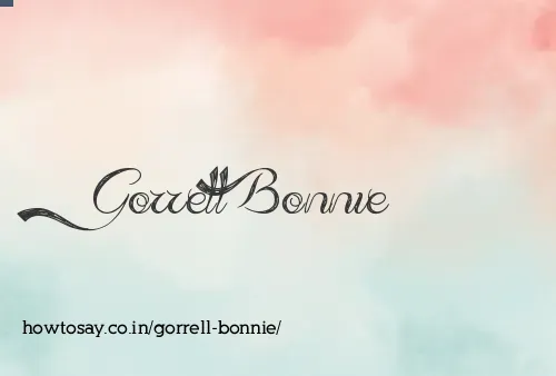 Gorrell Bonnie