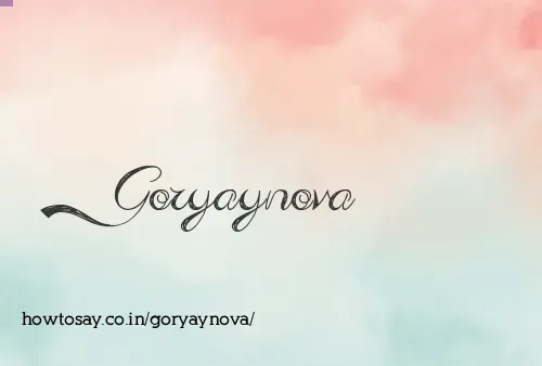 Goryaynova