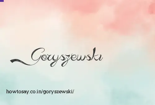 Goryszewski