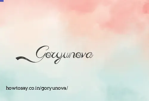 Goryunova