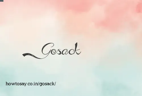 Gosack