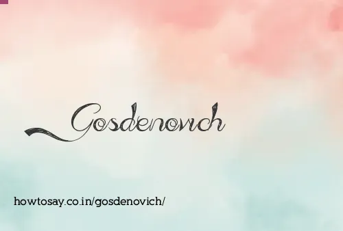 Gosdenovich