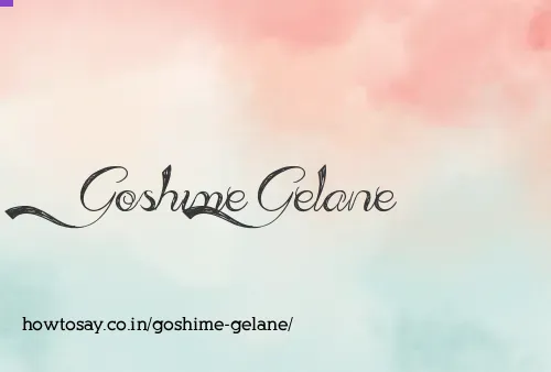 Goshime Gelane