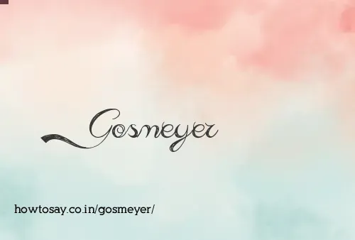 Gosmeyer