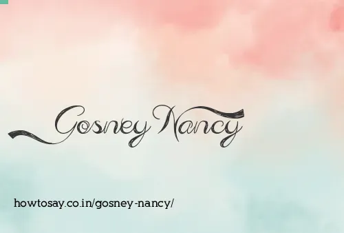 Gosney Nancy