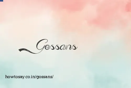 Gossans