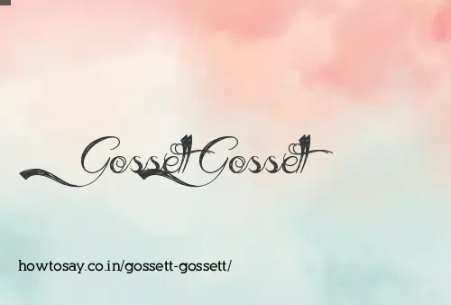 Gossett Gossett