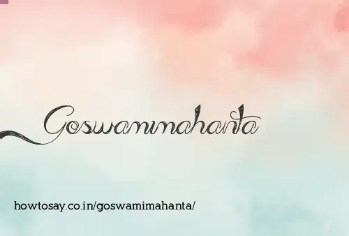 Goswamimahanta