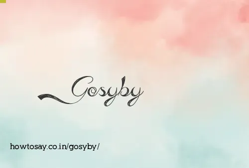 Gosyby