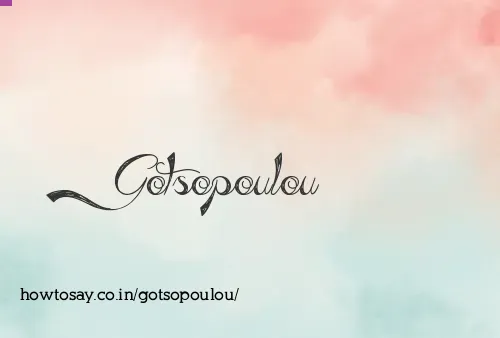 Gotsopoulou