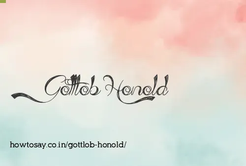Gottlob Honold