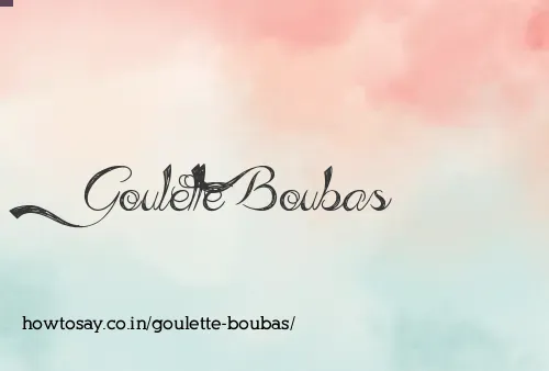 Goulette Boubas