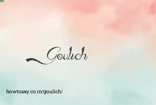 Goulich