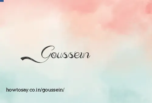 Goussein