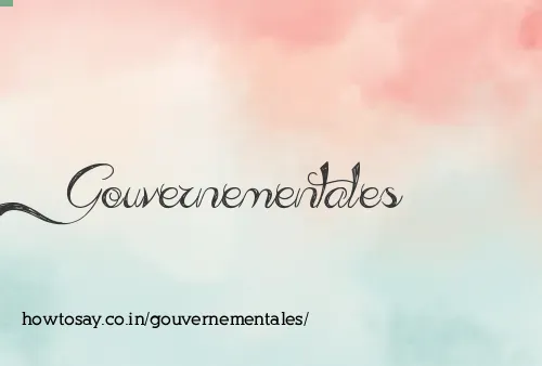 Gouvernementales