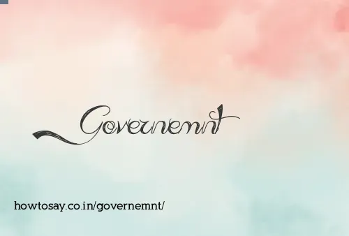 Governemnt