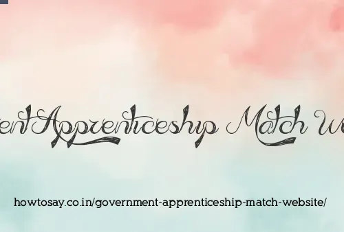 Government Apprenticeship Match Website