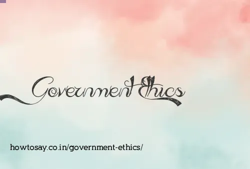 Government Ethics