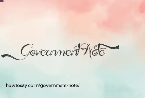 Government Note