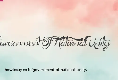 Government Of National Unity