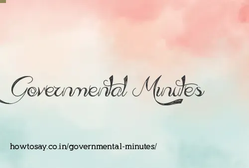 Governmental Minutes