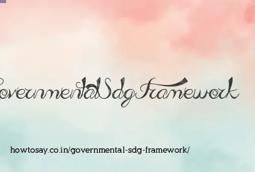 Governmental Sdg Framework