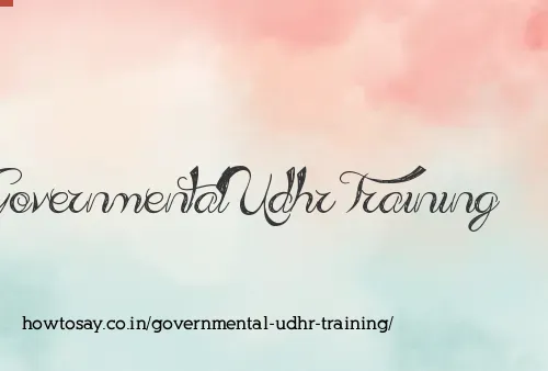 Governmental Udhr Training