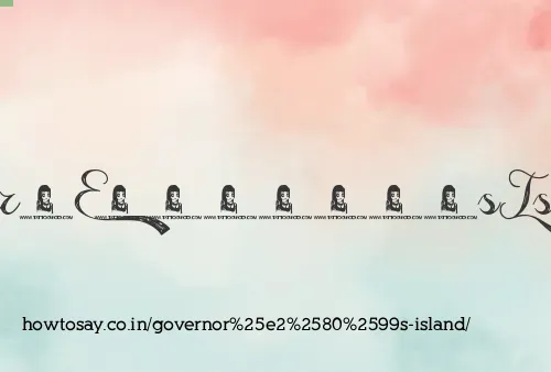 Governor’s Island