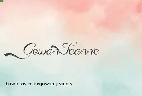 Gowan Jeanne