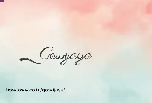 Gowijaya