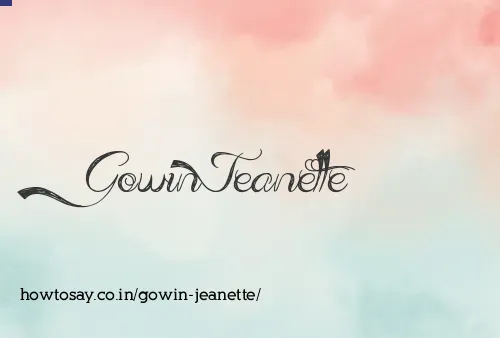 Gowin Jeanette