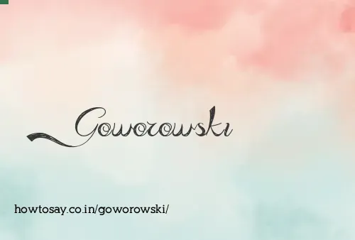 Goworowski