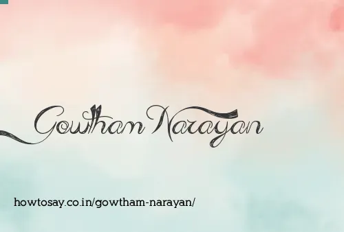 Gowtham Narayan