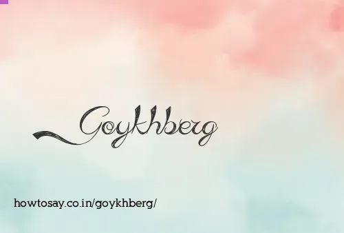Goykhberg
