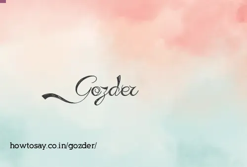 Gozder