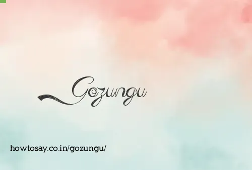 Gozungu