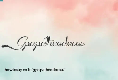 Gpapatheodorou
