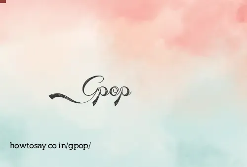 Gpop