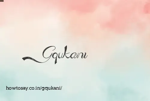 Gqukani