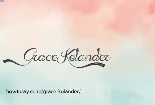 Grace Kolander