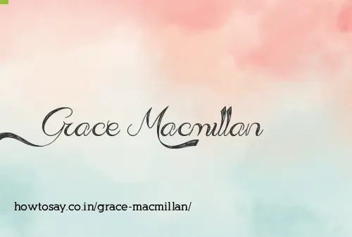 Grace Macmillan