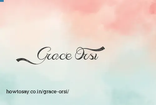 Grace Orsi