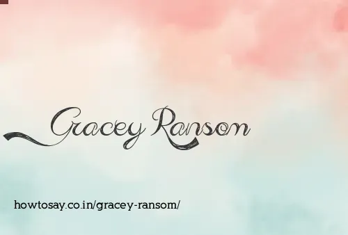 Gracey Ransom