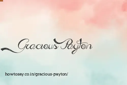 Gracious Payton