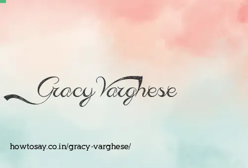 Gracy Varghese