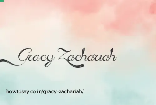 Gracy Zachariah
