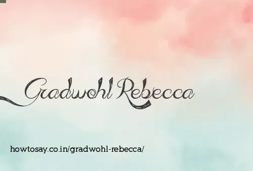 Gradwohl Rebecca