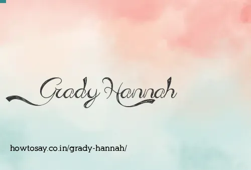 Grady Hannah