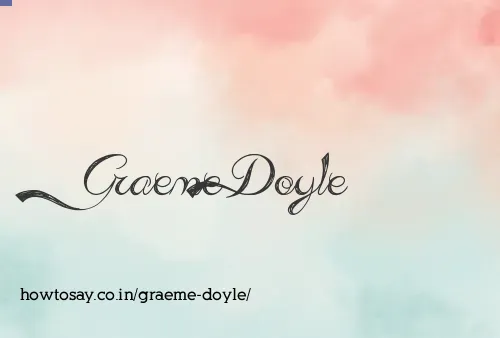 Graeme Doyle